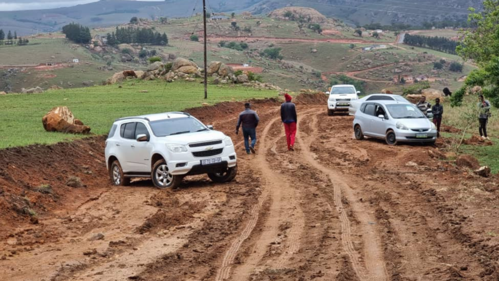 In many underdeveloped countries, clay-based roads are typical. 