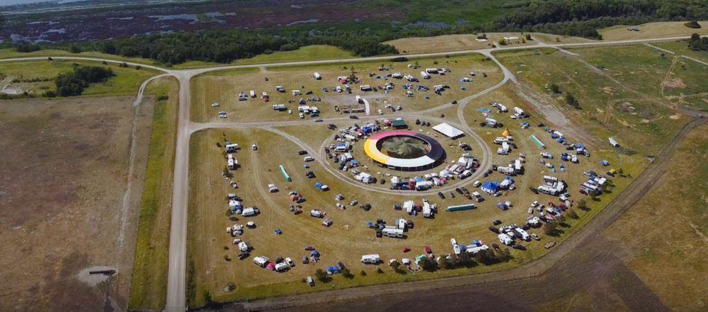 Swan Lake First Nation Pow Wow - Aerial View